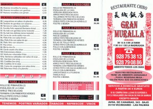 Gran Muralla - Chinesisches Restaurant auf Gran Canaria
